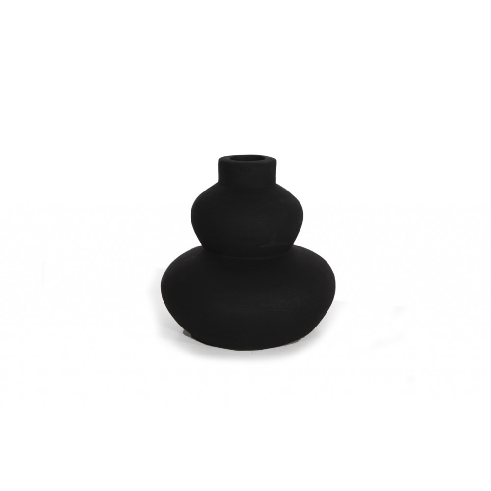 Διακοσμητικό Βάζο Paeon Black (20.5x19) Soulworks 0750004