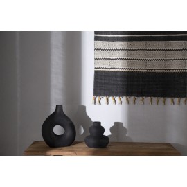 Διακοσμητικό Βάζο Paeon Black (20.5x19) Soulworks 0750004