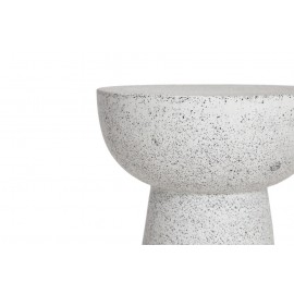 Σκαμπό Noria Terazzo Grey Black (41x41x54) Soulworks 0800005