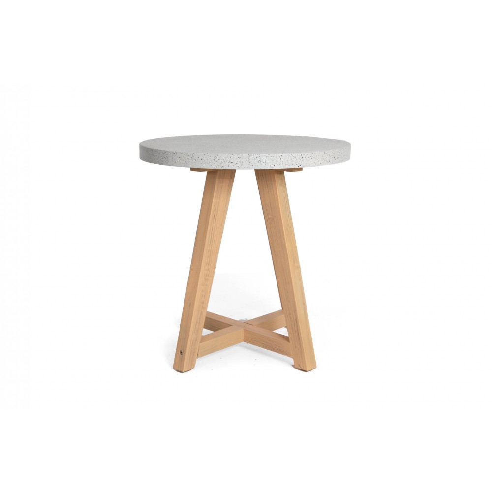 Τραπέζι Bistro Noria Terazzo Grey Black (70x70x75) Soulworks 0800020