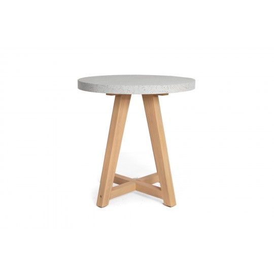 Τραπέζι Bistro Noria Terazzo Grey Black (70x70x75) Soulworks 0800020