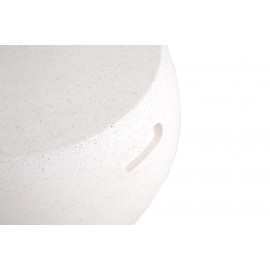 Τραπέζι Καθιστικού Rieti Terazzo White Round (44x44x34) Soulworks 0800047