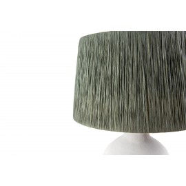 Επιτραπέζιο Φωτιστικό Fajra Raffia White Green (39x39x62) Soulworks 0880007