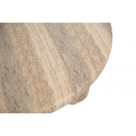 Τραπέζι Καθιστικού Frey Travertine (91x91x38) Soulworks 0910011