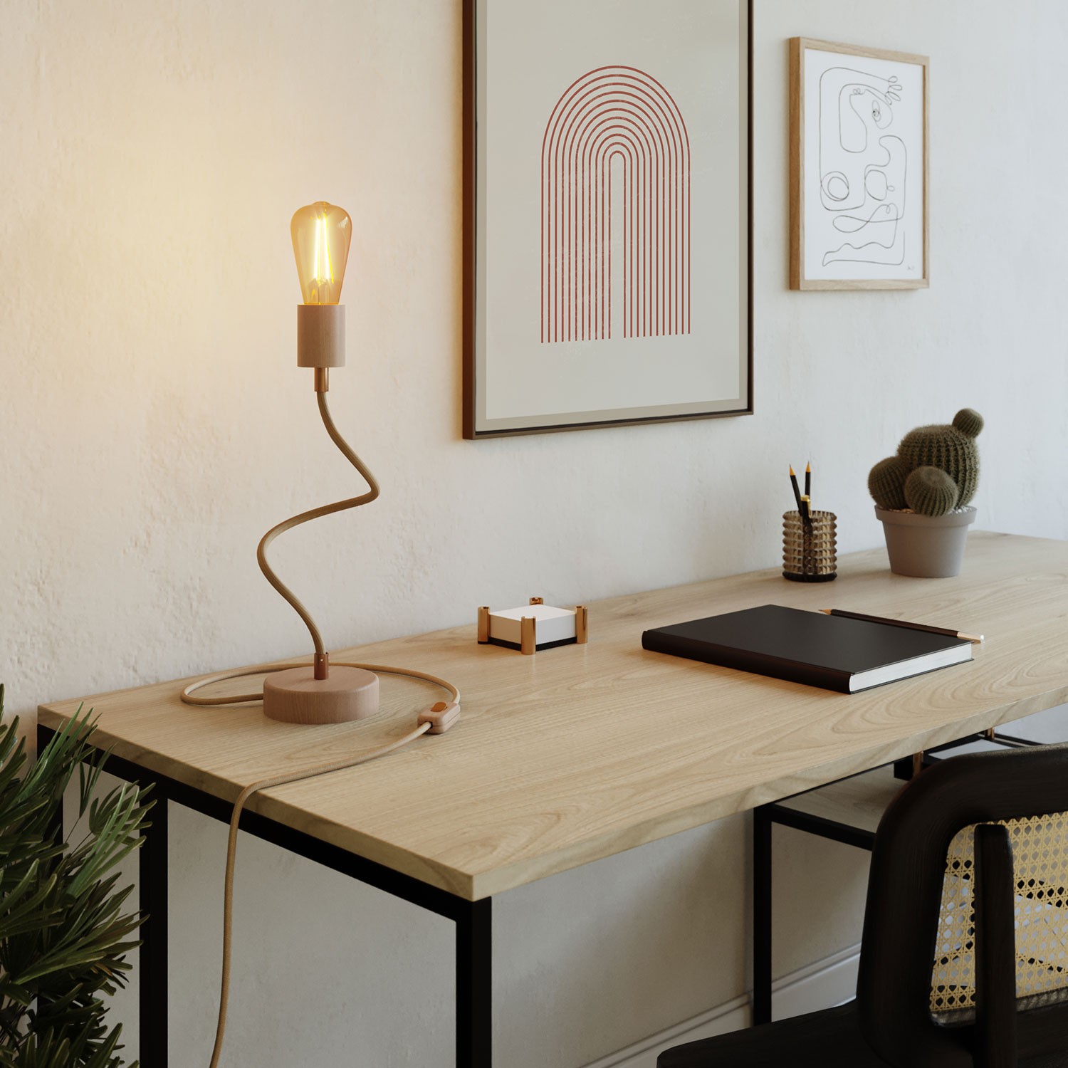 Creative Cables - Επιτραπέζιο Φωτιστικό Table Flex Wood