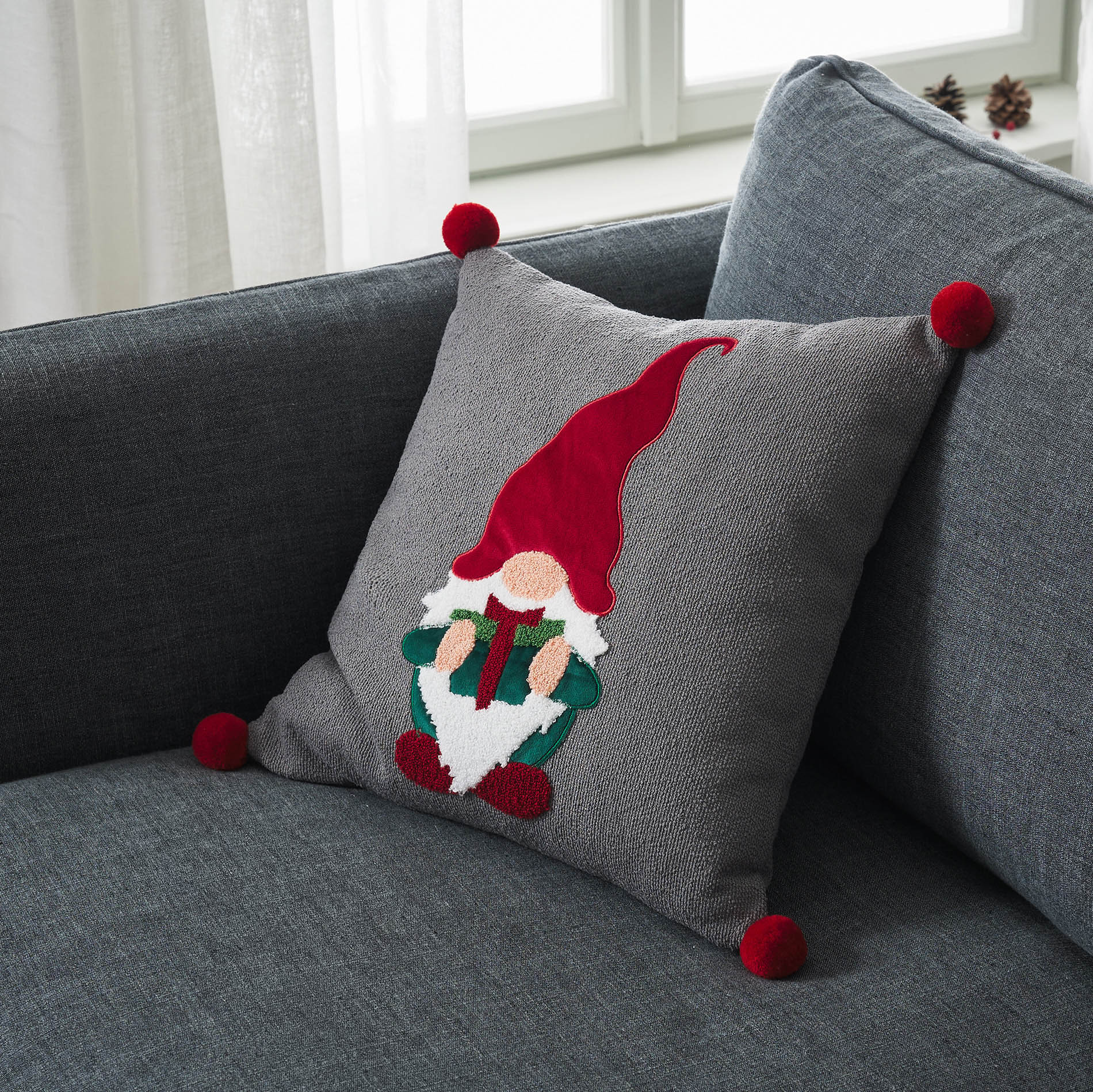 GOFIS HOME - Μαξιλαροθήκη 43x43cm Xmas 361
