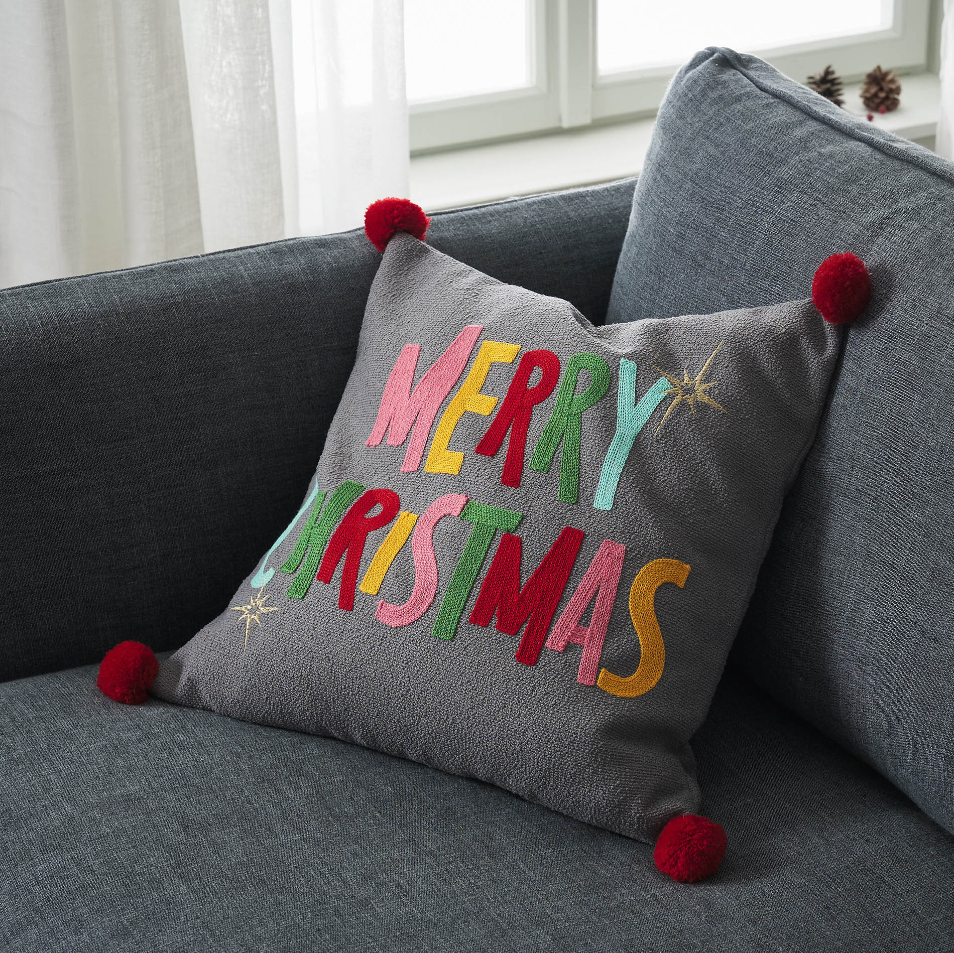 GOFIS HOME - Μαξιλαροθήκη 43x43cm Xmas 363