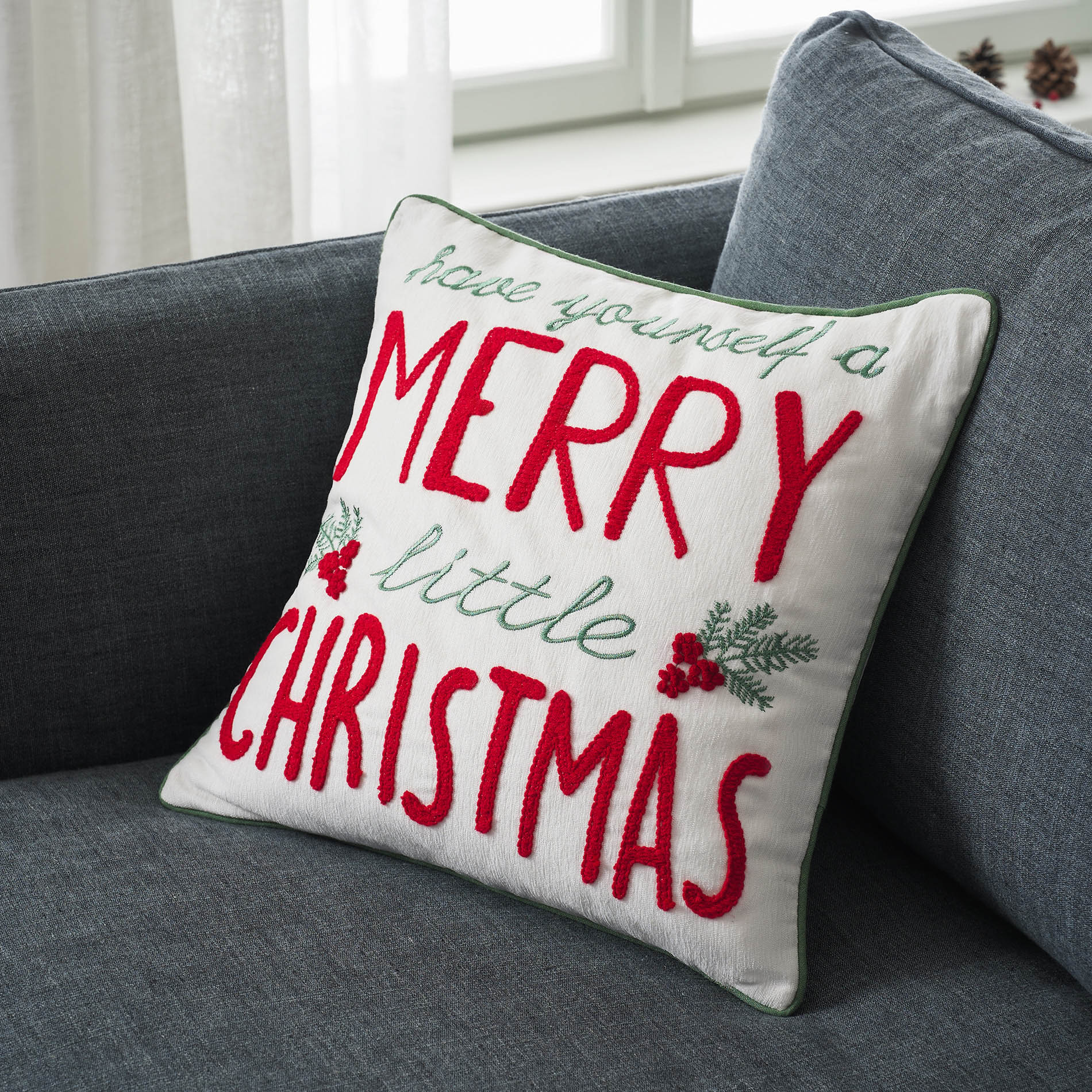 GOFIS HOME - Μαξιλαροθήκη 43x43cm Xmas 385
