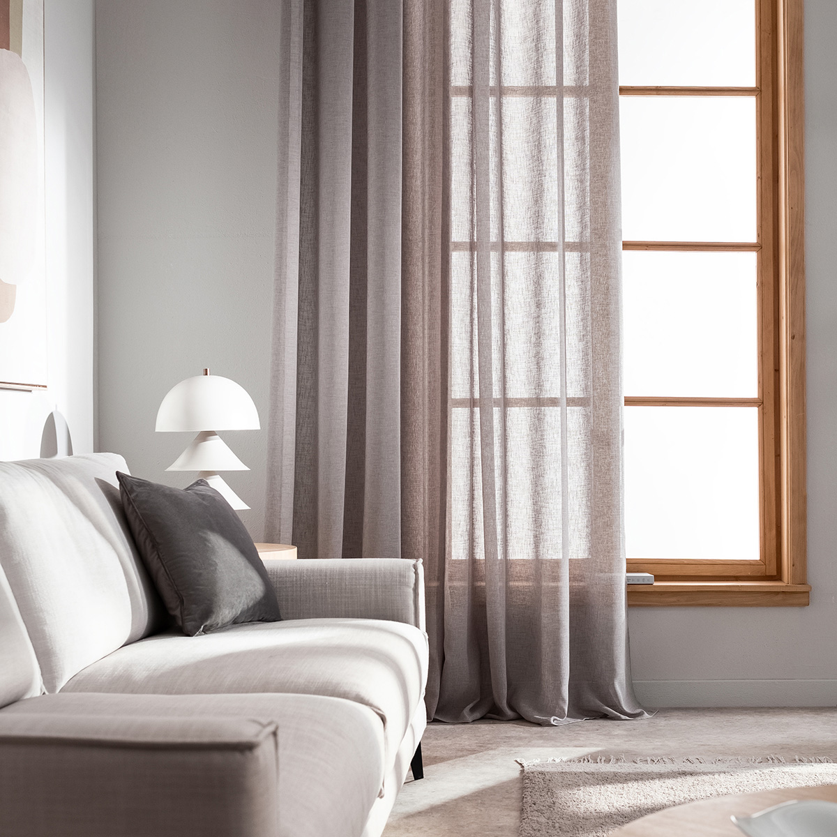 Gofis Home - Κουρτίνα Με Τρουκς 140x280cm Combe Shadow Grey AW23 502/48
