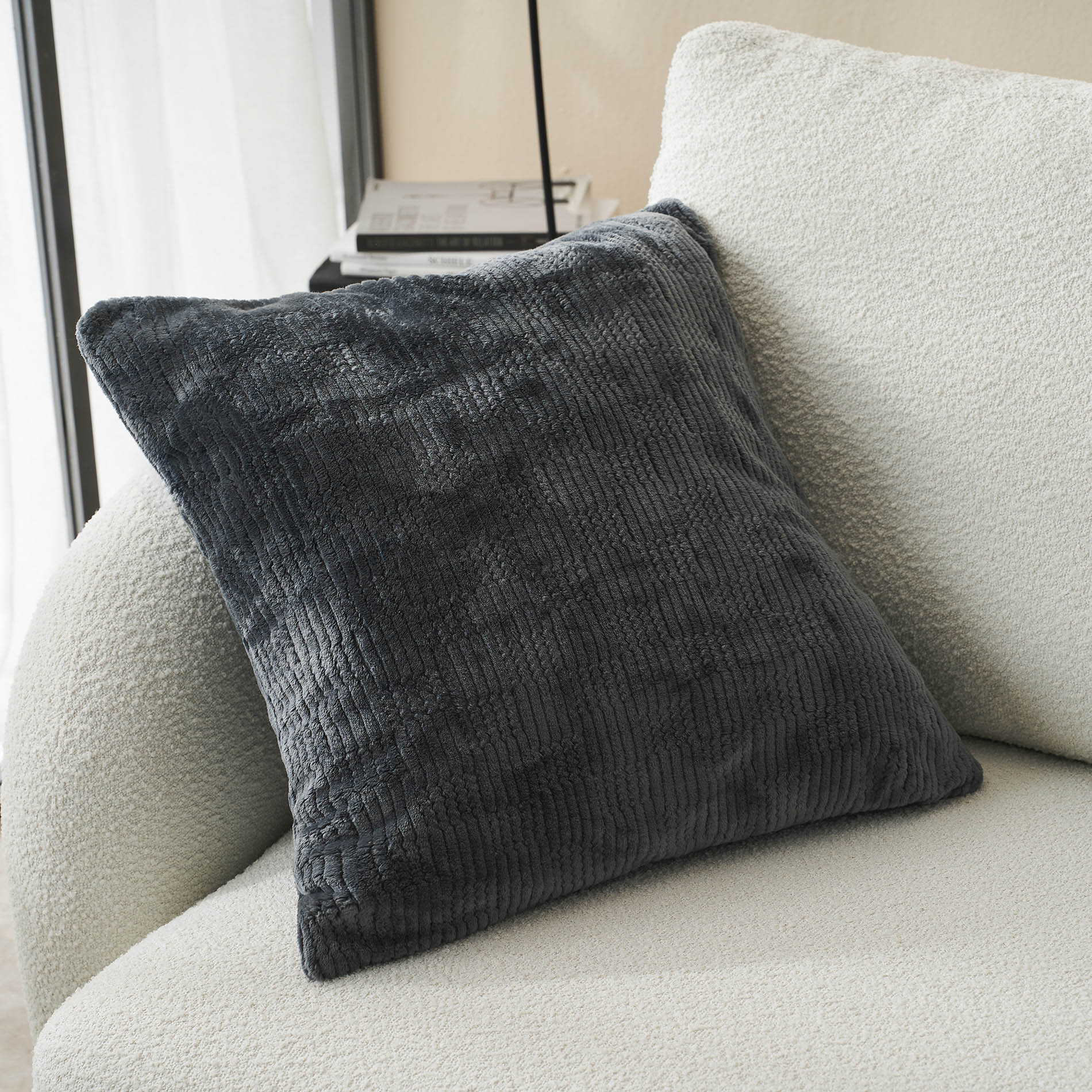 Μαξιλαροθήκη 50x50cm GOFIS HOME Polar Pearl Grey 109/15