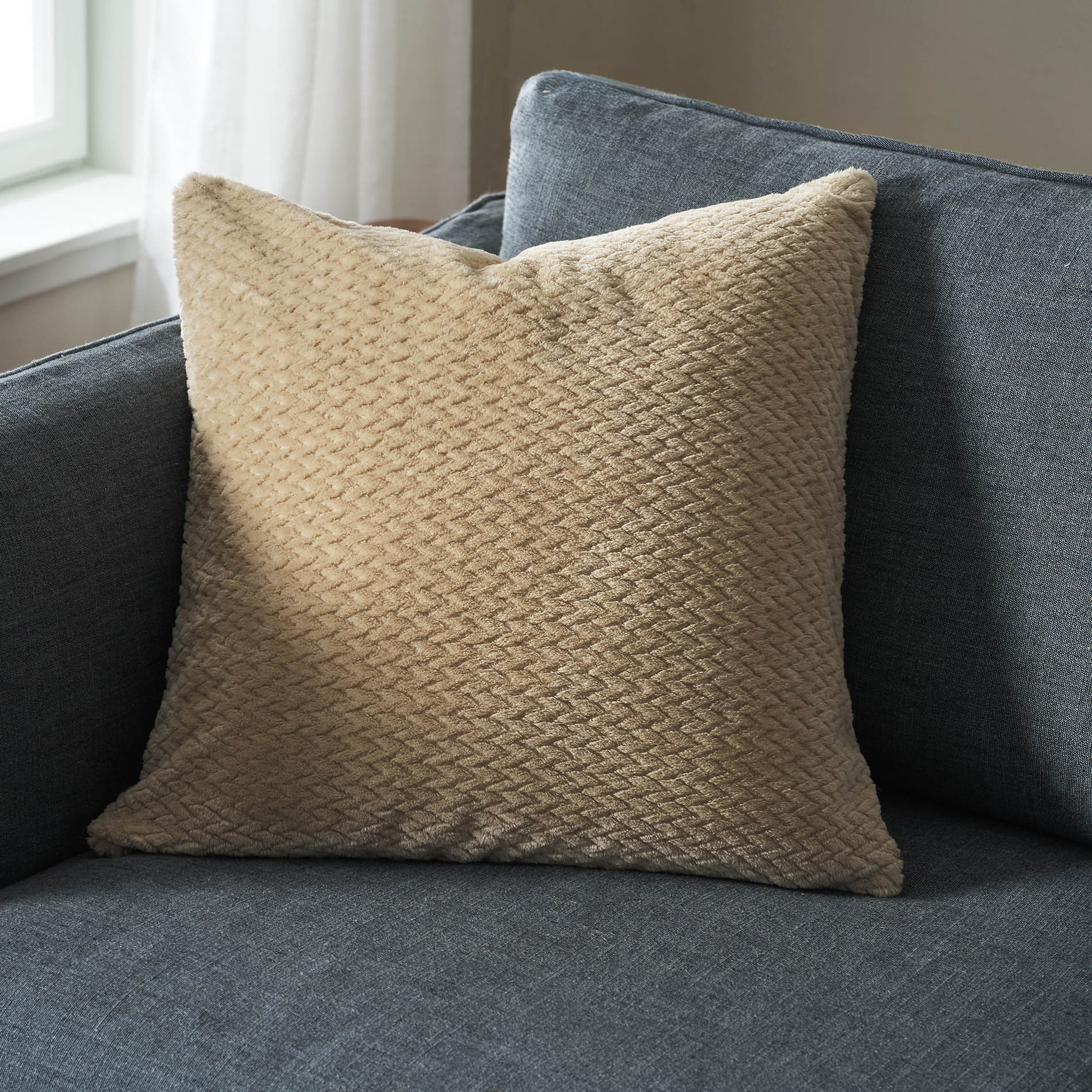Μαξιλαροθήκη 50x50cm GOFIS HOME Cinnabar Sesame Beige 115/06