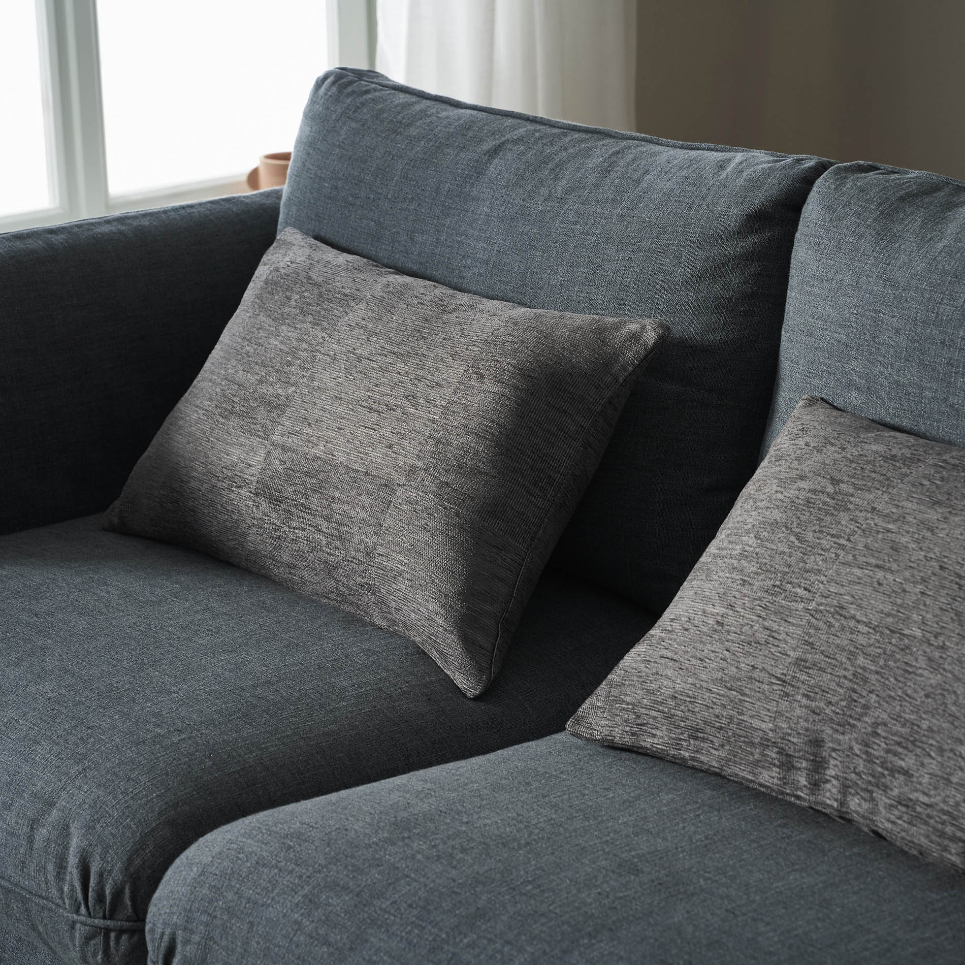 Μαξιλαροθήκη 40x60cm GOFIS HOME Zephyr Ink Grey 146/15