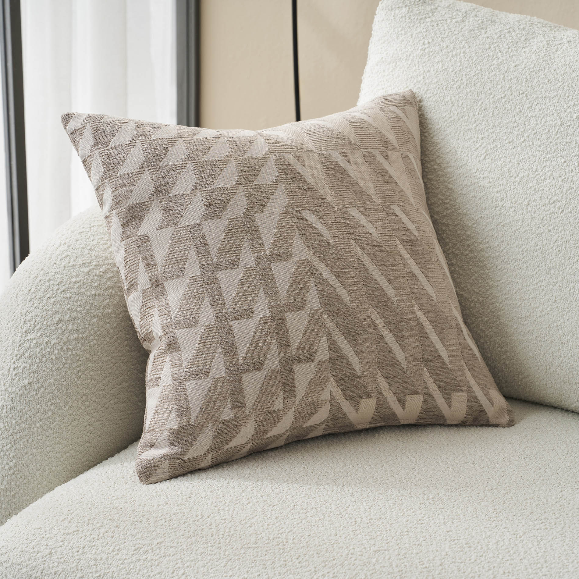 Μαξιλαροθήκη 50x50cm GOFIS HOME Caspian Beige 156/06