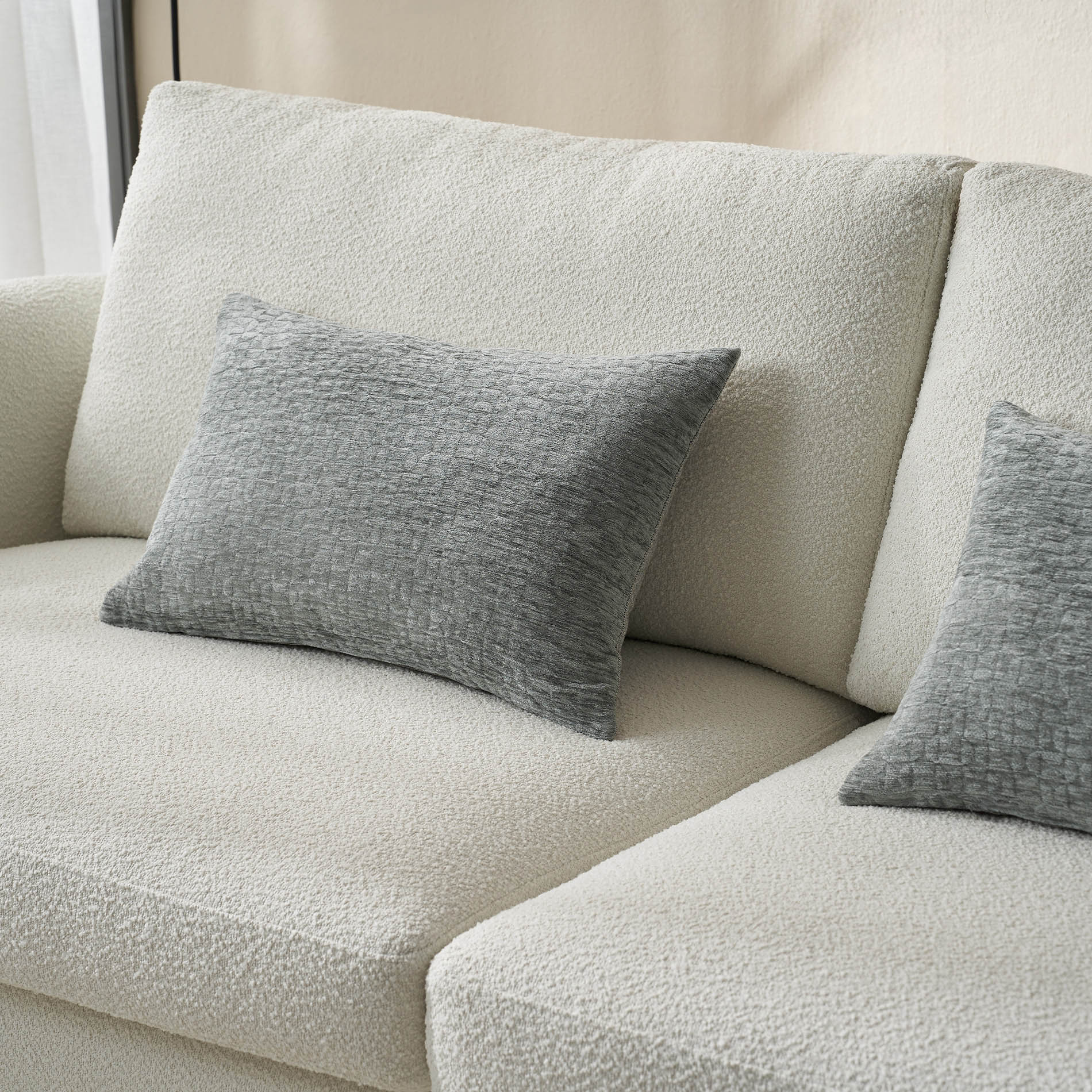 Μαξιλαροθήκη 40x60cm GOFIS HOME Ondine Weed Grey 184/07
