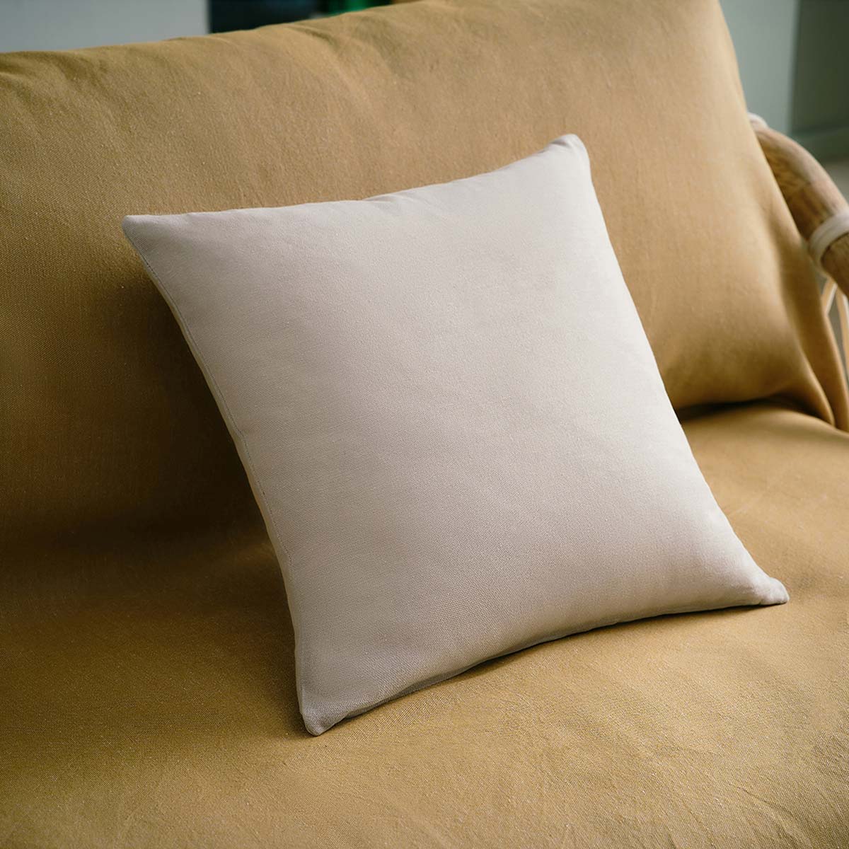 Μαξιλαροθήκη 43x43cm GOFIS HOME Eartha Sail Cloth Beige 372/06