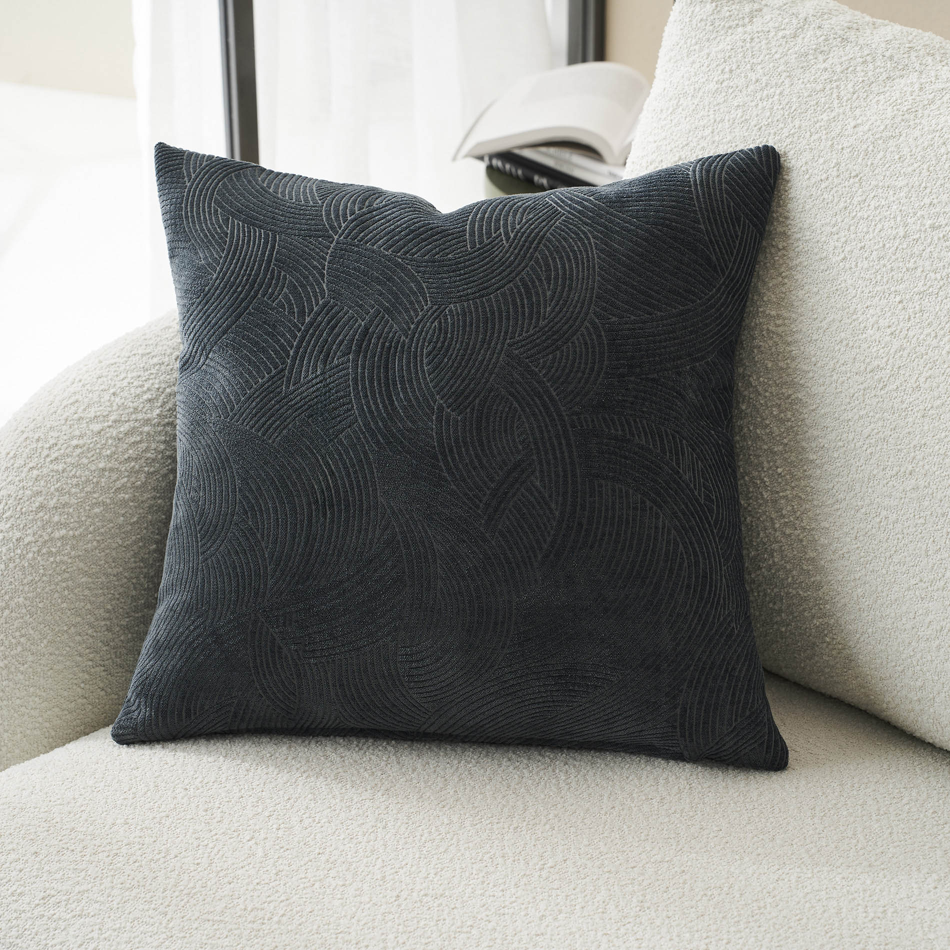 Μαξιλαροθήκη 50x50cm GOFIS HOME Nimbus Pearl Grey 447/42