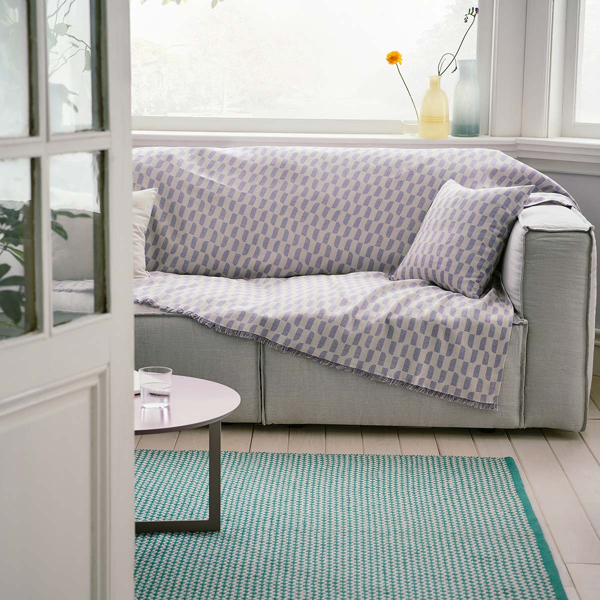 Ριχτάρι Τετραθέσιου 180X350cm GOFIS HOME Violet 518/19
