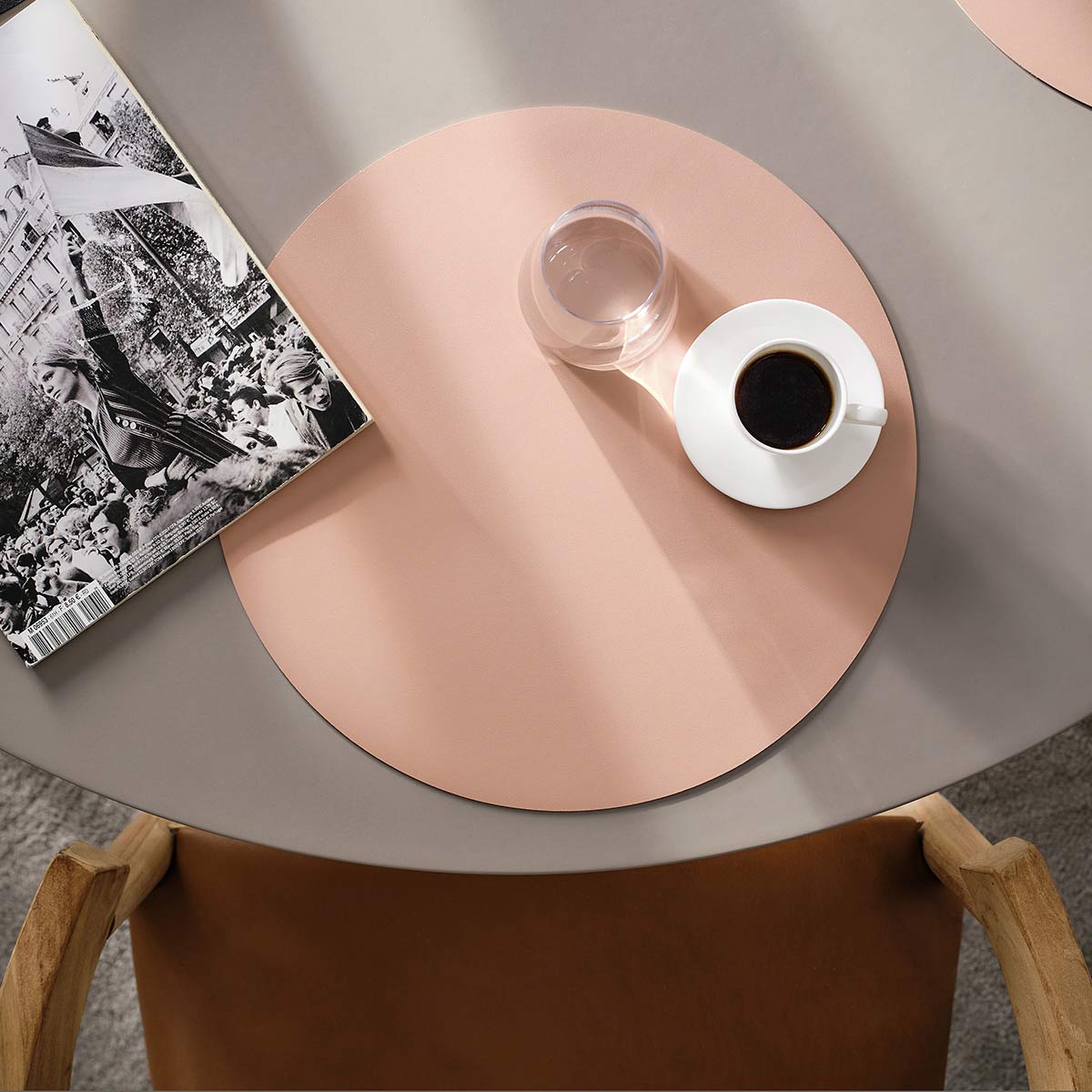 Σουπλά 38cm GOFIS HOME Chiara Pearl Pink 387/17