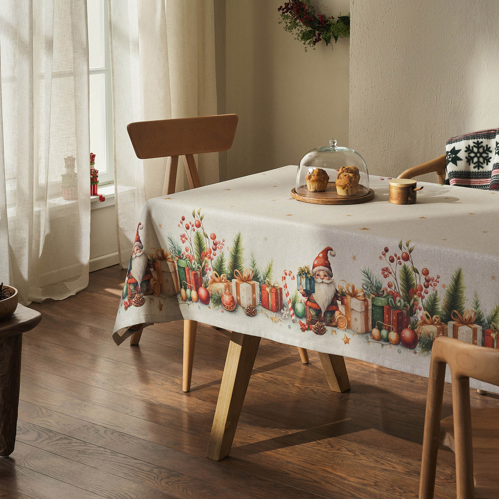Τραπεζομάντηλο 135x135cm GOFIS HOME Xmas 210