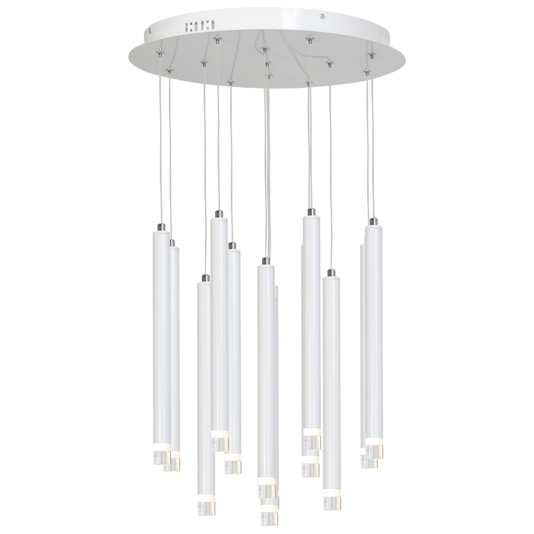 Milagro - LED Κρεμαστό Πολύφωτο 12W Alba Λευκό