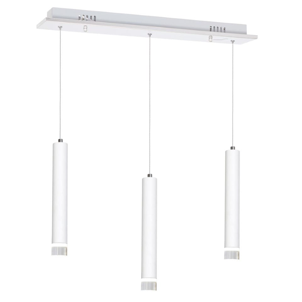 Milagro - LED Κρεμαστό 3φωτο Φωτιστικό Alba 15W Λευκό