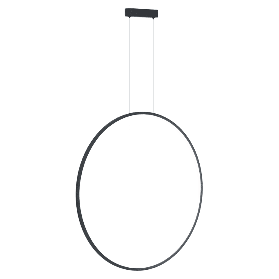 Milagro - LED Κρεμαστό Φωτιστικό Saturno IP44 46W 80cm Μαύρο