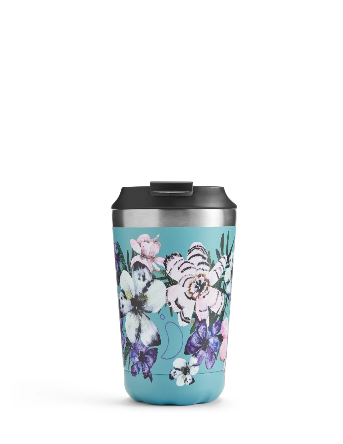 Chillys Bottles - Coffee Cup Floral Feathered Florals 340ml