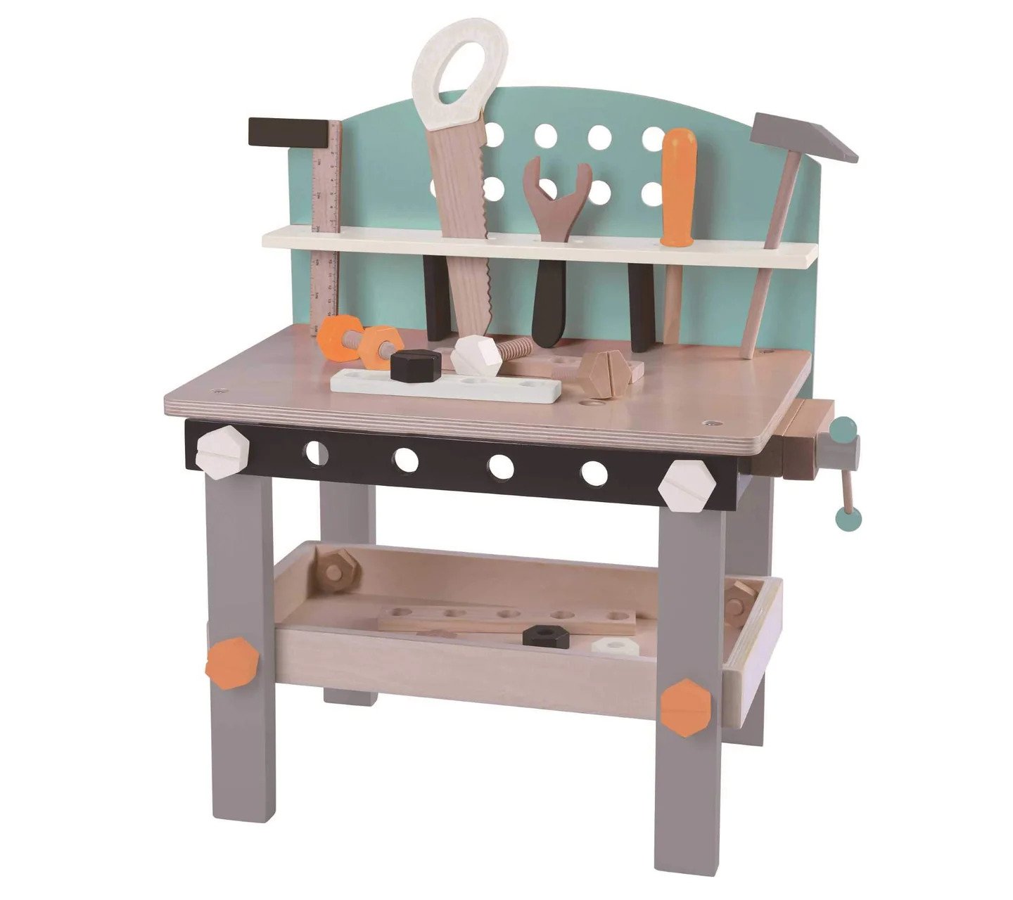 Gerardo's Toys - Ξύλινος Πάγκος Εργασίας Με 32 Εργαλεία & Αξεσουάρ