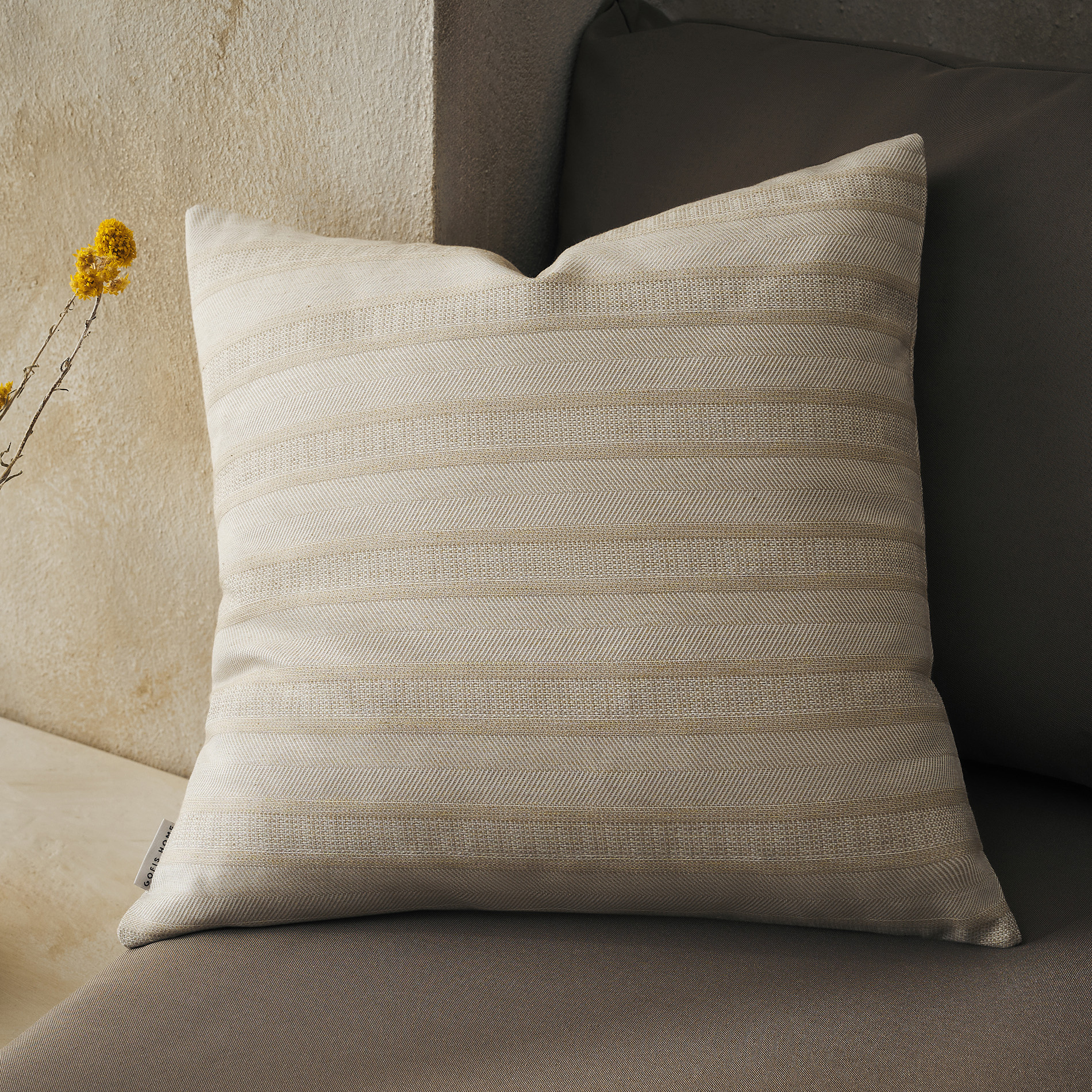 Gofis Home - Μαξιλαροθήκη 50x50cm Plant Green 731/18
