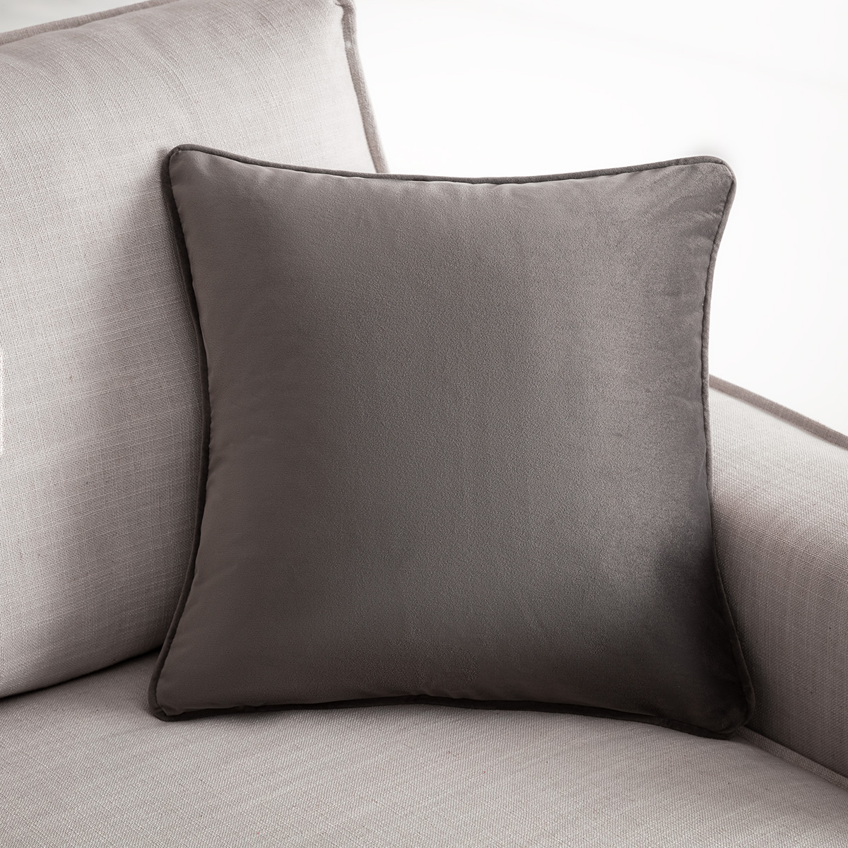 Gofis Home - Μαξιλαροθήκη 43x43cm Winter Shadow Grey 711/48