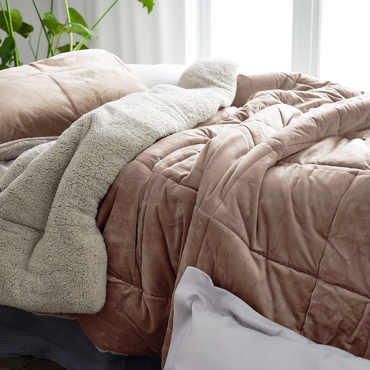 Gofis Home - Πάπλωμα-Κουβέρτα 235x245cm Teddy Pearl Salmon 407/23