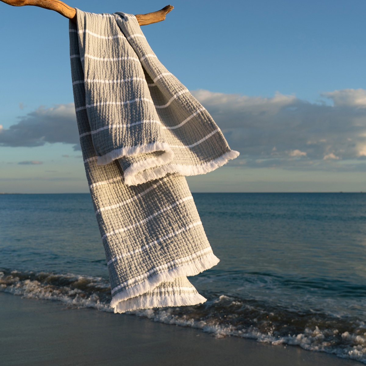 Gofis Home - Peshtemal 80x160cm Beach suit Water Grey 570/34