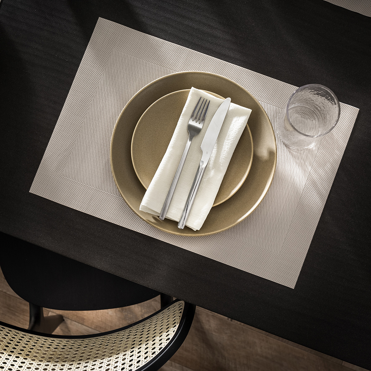 Gofis Home - Σετ 4 Σουπλά με 4 Πετσέτες Shell Beige 30x45cm 132/06