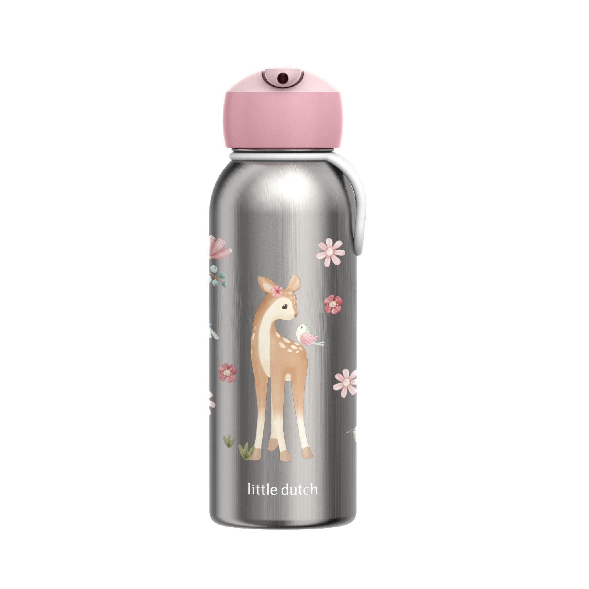 Little Dutch - Ανοξείδωτο Θερμός Flip-Up Campus Fairy Garden 350ml
