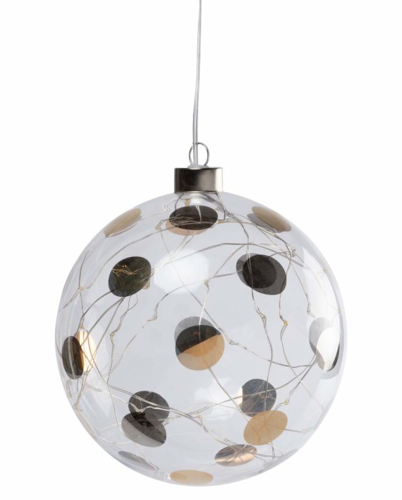 Raeder - Γυάλινη Μπάλα LED Dots Large