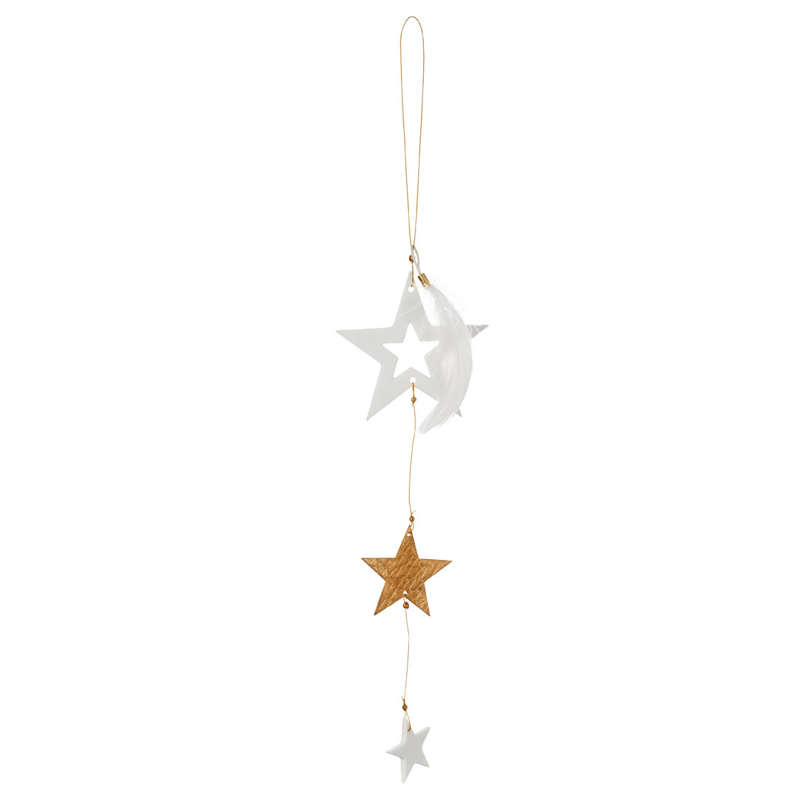 Raeder - Κρεμαστό Διακοσμητικό Golden Star Pendant White Star