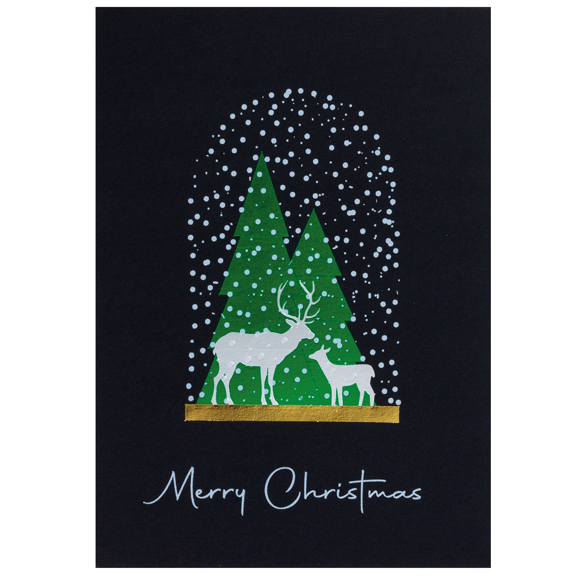 Raeder - Ευχετήρια Κάρτα Merry Christmas Black